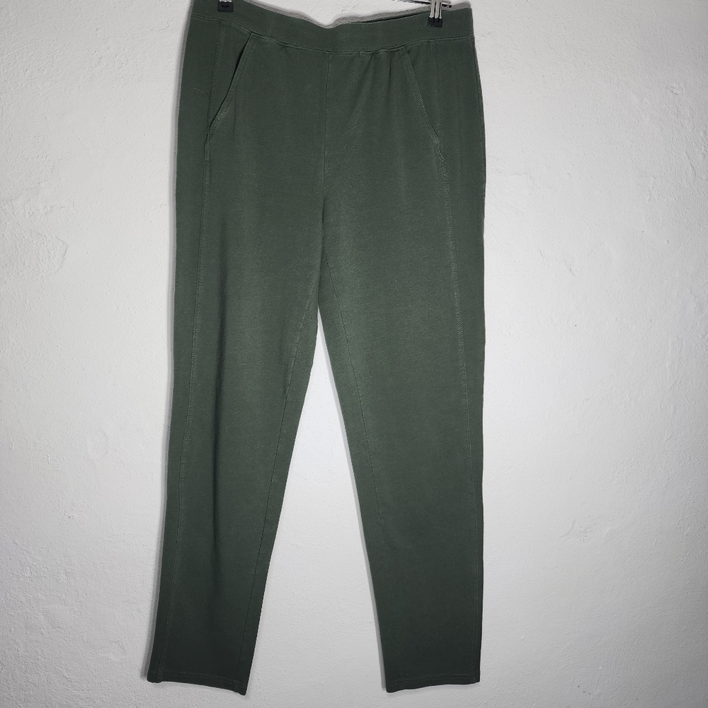 Denim&Co Olive Green Pull-On‎ Knit Pants